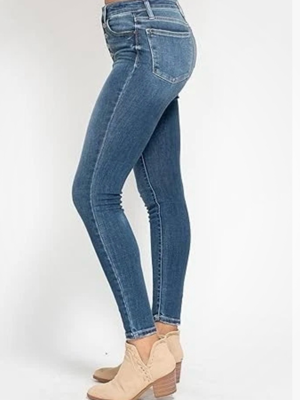 ALTAR’D State High Rise Button Fly Ankle Skinny Jeans
